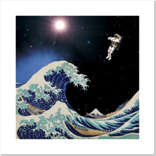 The Great Wave - Cosmonaut Posters and Art